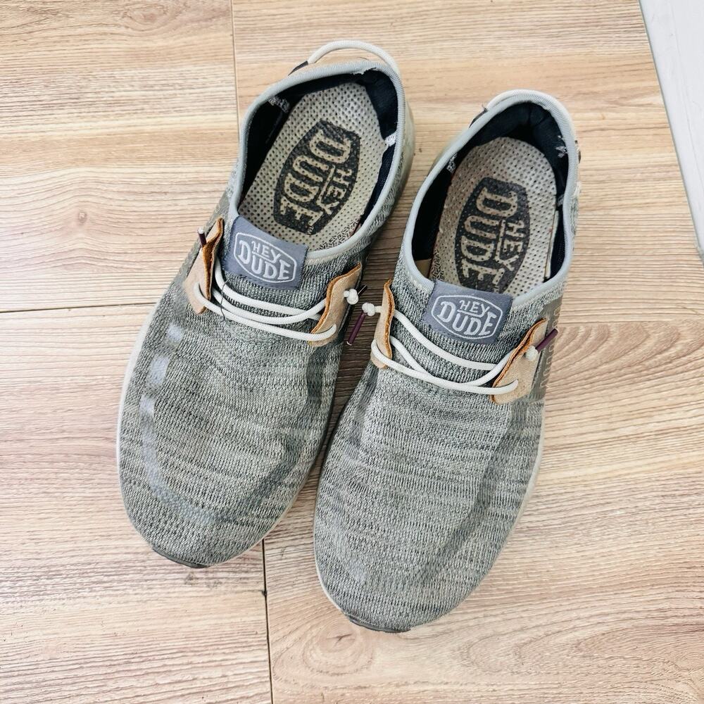 Hey Dude Sirocco slip-on sneakers Gray Size 11 - Picture 9 of 11